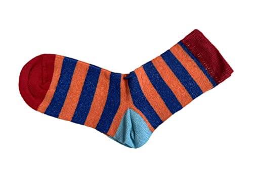 Bahob® 6 Pairs Boys Girls Character Cotton Socks Kids Novelty Designer Socks (8-13 years, Striped)