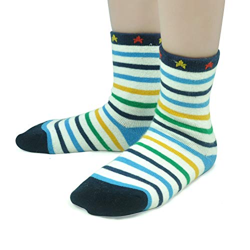 HYCLES Toddler Non Skid Boy Socks - 12 Pairs Infant Baby Kid Children Grips Socks for 1-7 Years Old Girl Cartoon Cute Socks Car Style 3-5 Years …