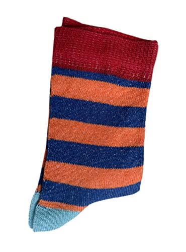 Bahob® 6 Pairs Boys Girls Character Cotton Socks Kids Novelty Designer Socks (8-13 years, Striped)