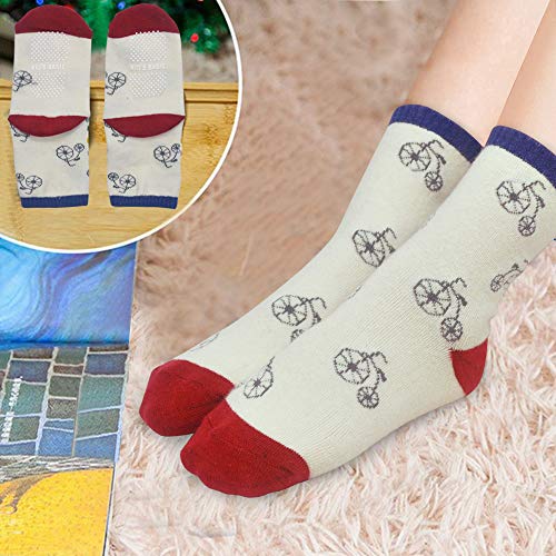HYCLES Toddler Non Skid Boy Socks - 12 Pairs Infant Baby Kid Children Grips Socks for 1-7 Years Old Girl Cartoon Cute Socks Car Style 3-5 Years …