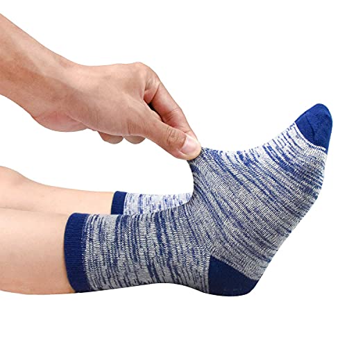 TRAMLE Boys Striped Cotton Socks - 12 Pairs Breathable Cotton Socks for Toddler Kids Boys or Girls （5-7 Years Old） with Striped Designed