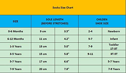Wobon Toddler Girl Non Skid Socks Cute Cotton with Grips, Baby Girls Anti-skid Socks , 3-5 Years, 12 Pairs