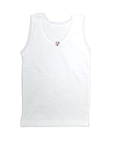 itronik Kids Back to School 6 Pairs of Girls 100% Cotton Warm VESTS Available in Ages 2 up to 13 Years - Made in UK (9-11 Years)