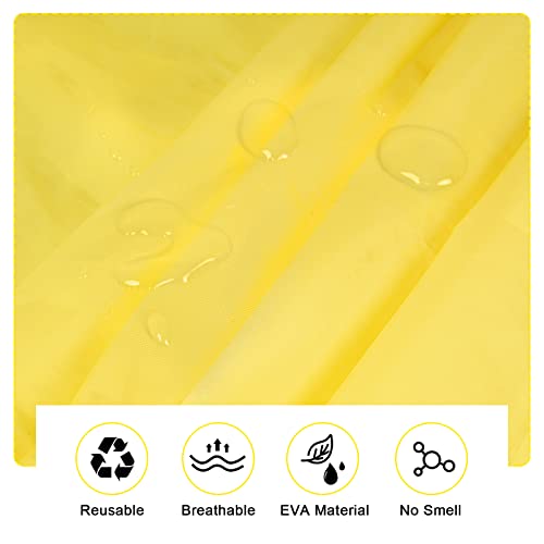 Skyzone Kids Rain Coat for Girls Boys,Portable EVA Raincoat Lightweight Rain Poncho with Hood,Reusable Cute Children Raincoat for Travel Outdoor Climbing Cycling Hiking Camping