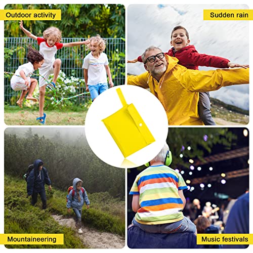 Skyzone Kids Rain Coat for Girls Boys,Portable EVA Raincoat Lightweight Rain Poncho with Hood,Reusable Cute Children Raincoat for Travel Outdoor Climbing Cycling Hiking Camping