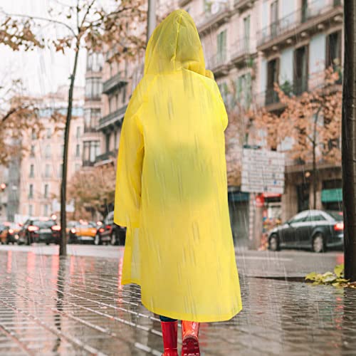 Skyzone Kids Rain Coat for Girls Boys,Portable EVA Raincoat Lightweight Rain Poncho with Hood,Reusable Cute Children Raincoat for Travel Outdoor Climbing Cycling Hiking Camping