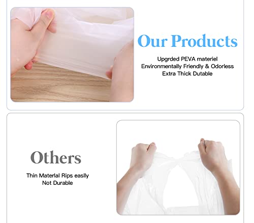 10 Poncho Waterproof, Rain Ponchos Family Pack, Disposable Rain Poncho for Adult & Kid, Unisex Clear Poncho with Drawstring Hood, Lightweight Rain Coat, Perfect for Disney, Hiking, Festivals