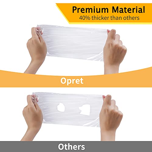 Opret 5 Pack Rain Ponchos for Kids, Disposable Rain Ponchos Emergency Waterproof Ponchos Durable Transparent Lightweight Raincoat with Hood for Boys and Girls