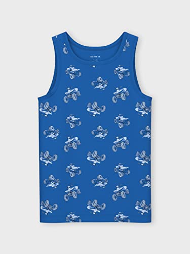 Name It Boy's Nkmtank Top 2P Nautical Blue ATV Noos Undershirt, 7-8 Years