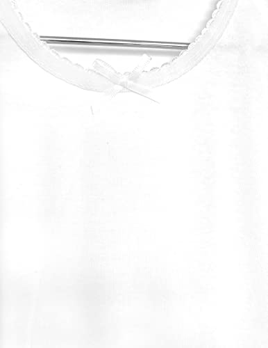 Bahob® 6 Pack Girl's Underwear Vests Soft Cotton Tank Tops Kids Sleeveless Vests Undershirts 100% Cotton 3-13 Years (6 Pack White, 12-13 Years)