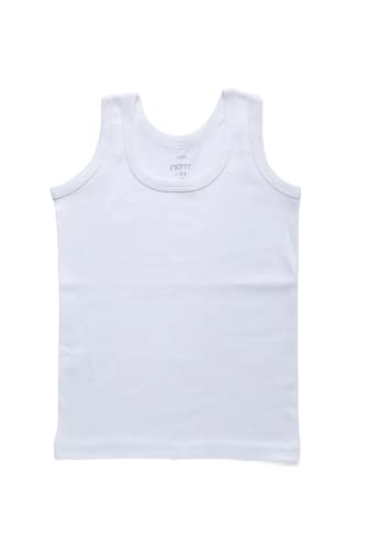 Boys White 100% Cotton Kind to Skin Vest (as8, Age, 7_Years, 8_Years, Regular)