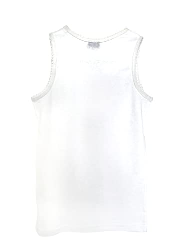 Bahob® 6 Pack Girl's Underwear Vests Soft Cotton Tank Tops Kids Sleeveless Vests Undershirts 100% Cotton 3-13 Years (6 Pack White, 12-13 Years)