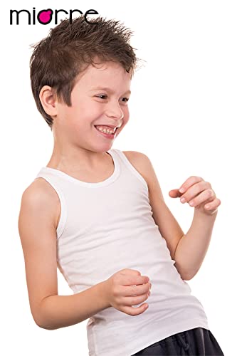 Boys White 100% Cotton Kind to Skin Vest (as8, Age, 7_Years, 8_Years, Regular)