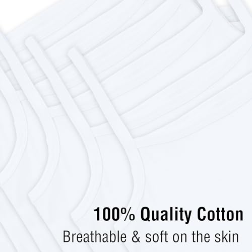 The Essentials Wardrobe Girls TEW 5 Pack Cami Vests - 8/9 YRS - White