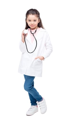 Classic Childrens Lab Coat, Polycotton, Regular Buttons, Age 4-12 (8-10 Years)
