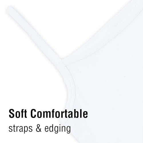 The Essentials Wardrobe Girls TEW 5 Pack Cami Vests - 8/9 YRS - White