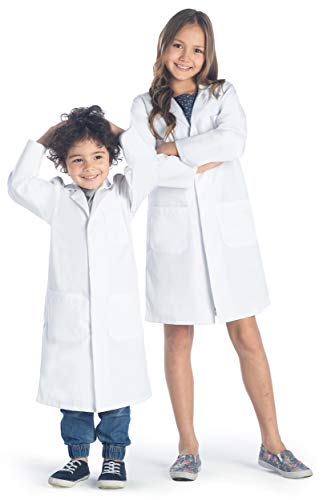 Dr. James Durable Kids Lab Coat with Safety Snap Buttons (10-12 Years)