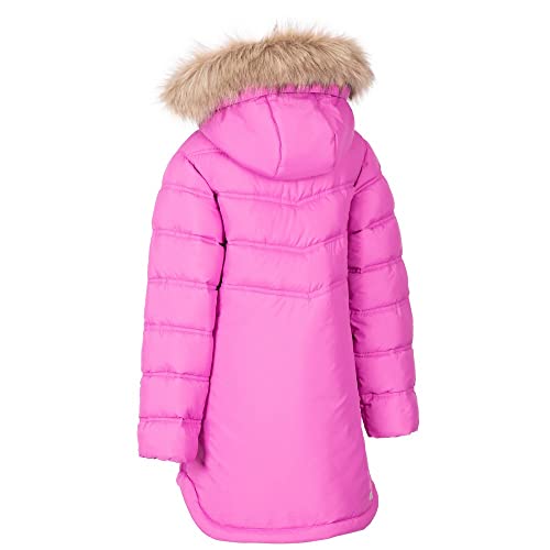 Trespass Girls Padded Jacket 2 Pockets with Detachable Hood Charming