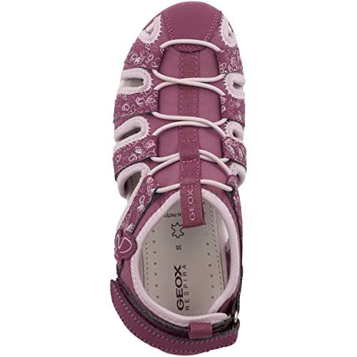 Geox j Sandal Whinberry g, Dk Raspberry Pink, 11 UK Child