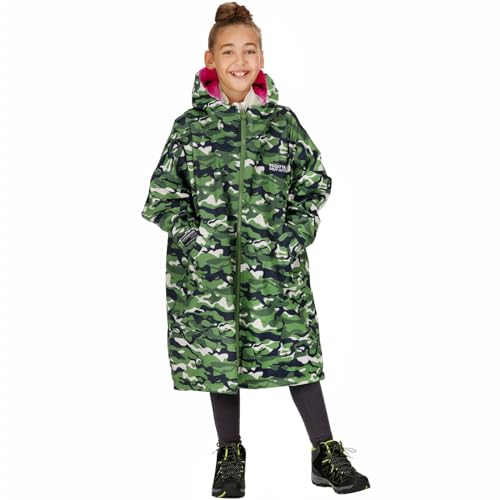 Regatta Kids Spirit Of Adventure Changing Robe - Cactus Camo - 9-13 Yrs