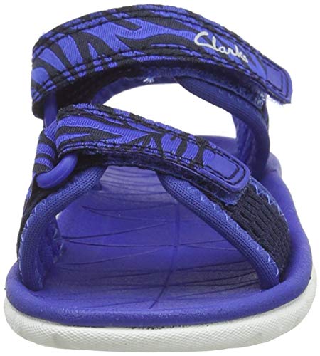 Clarks Boy's Surfing Tide T Sandal, Navy Combi, 5 Child UK