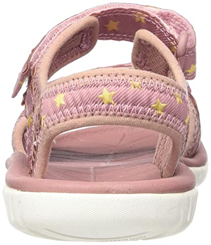 Clarks Surfing Tide Kid Textile Sandals In Dusty Pink Standard Fit Size 8½
