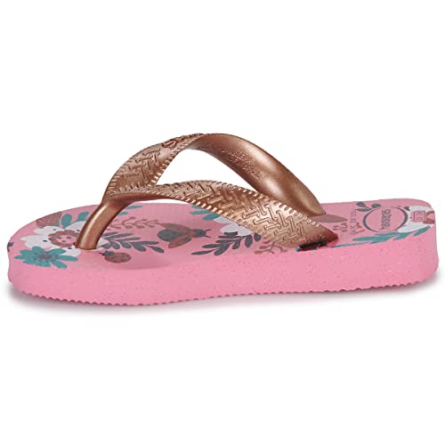 Havaianas Unisex Kids Flores Flip Flops, Pink Lemonade, 8/9 UK Child