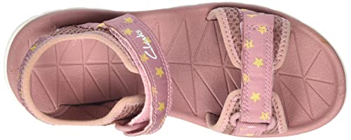 Clarks Surfing Tide Kid Textile Sandals In Dusty Pink Standard Fit Size 8½