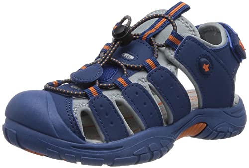 Lico Nimbo Sandals, Blue/Grey/Orange, 8 UK Child