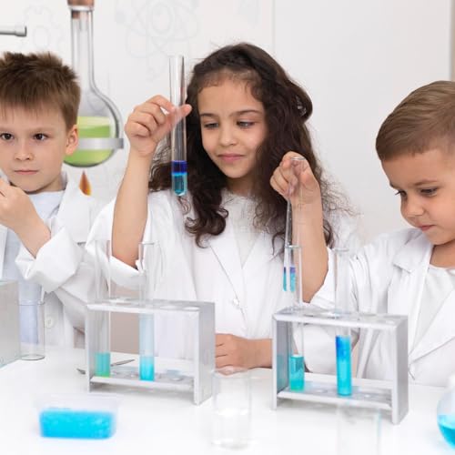 Beautyshow Kids Lab Coats, Boys Girls White Lab Coat, Children Cotton Medical Lab Coat Doctors Coat Science Lab Coats Laboratory Coat Fancy Dress Costumes School Student Child Role Play Dress Up, XL