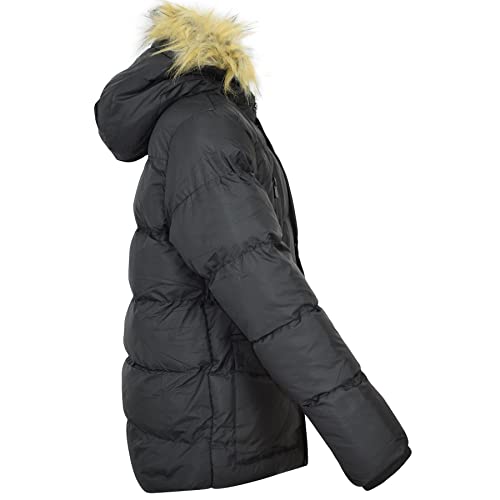 A2Z Kids Childrens Boys Padded Winter Coat School Hooded Fleece Lined Jacket - Jacket JK29 Black 9-10