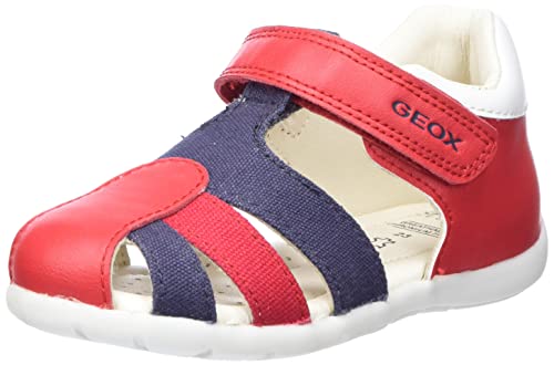 Geox B Elthan Boy Sandal, Red Dk Navy, 5 UK Child