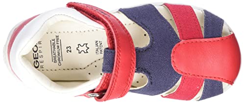 Geox B Elthan Boy Sandal, Red Dk Navy, 5 UK Child