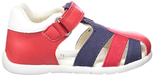 Geox B Elthan Boy Sandal, Red Dk Navy, 5 UK Child