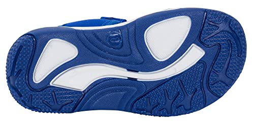 Sonic The Hedgehog Sports Sandals for Boys Sega Open Toe Easy Fasten Sliders Summer Shoes Blue 10 UK Child