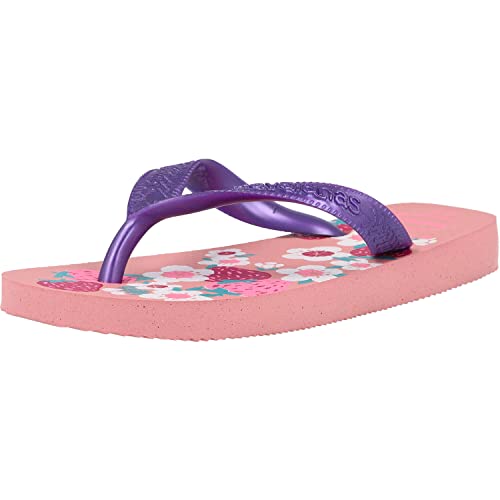 Havaianas Flores Flip-Flop Macaron Pink, 10/11 Child UK