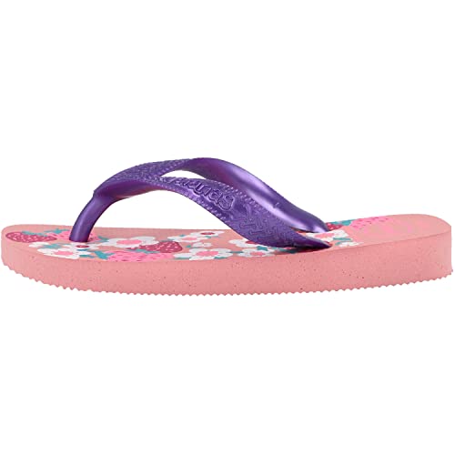 Havaianas Flores Flip-Flop Macaron Pink, 10/11 Child UK