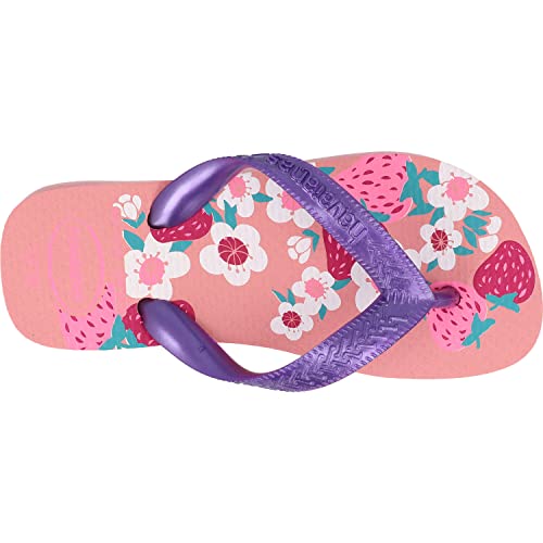 Havaianas Flores Flip-Flop Macaron Pink, 10/11 Child UK