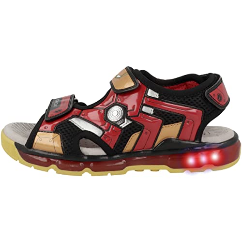 Geox J Sandal Android Boy, Black Red, 8.5 UK Child