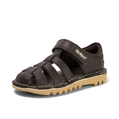 Kickers Infant Boy's Kick Fisherman Sandal, Dark Brown, 7 UK Child