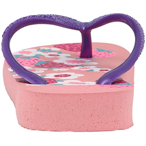 Havaianas Flores Flip-Flop Macaron Pink, 10/11 Child UK