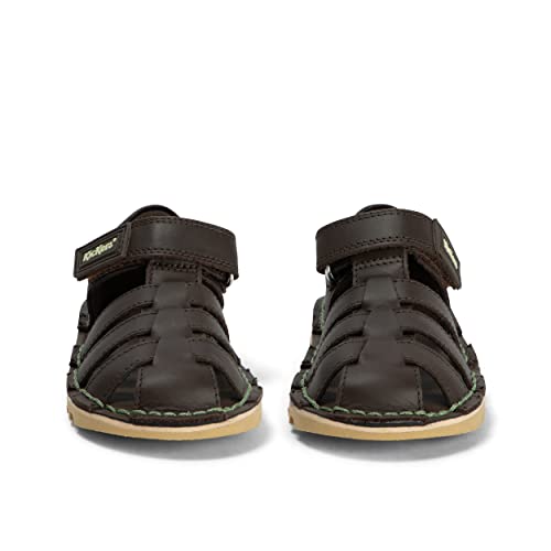 Kickers Infant Boy's Kick Fisherman Sandal, Dark Brown, 7 UK Child