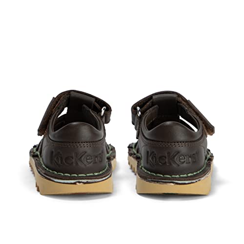 Kickers Infant Boy's Kick Fisherman Sandal, Dark Brown, 7 UK Child