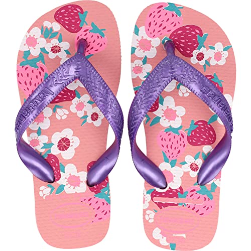Havaianas Flores Flip-Flop Macaron Pink, 10/11 Child UK
