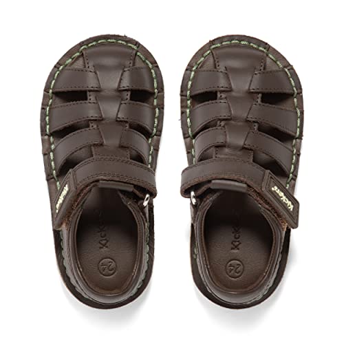 Kickers Infant Boy's Kick Fisherman Sandal, Dark Brown, 7 UK Child