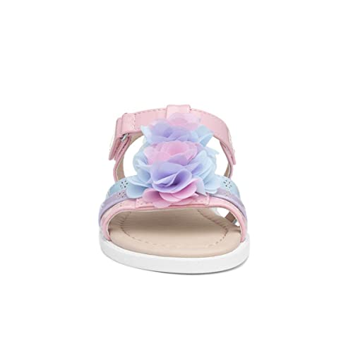 Walkright Girls Pastel Patent Easy Fasten Sandals - Size 10 Child UK - Multicolour