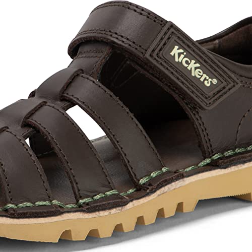 Kickers Infant Boy's Kick Fisherman Sandal, Dark Brown, 7 UK Child
