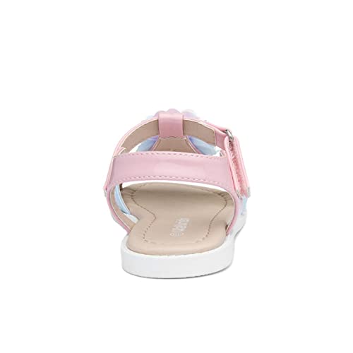 Walkright Girls Pastel Patent Easy Fasten Sandals - Size 10 Child UK - Multicolour
