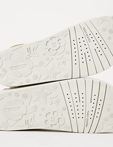 Geox Girls' J Costarei Gi Sandals, silver, 13 UK Child