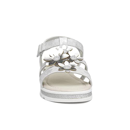 Walkright Girls Silver and Metallic Sandals - Size 9 Child UK - Multicolour